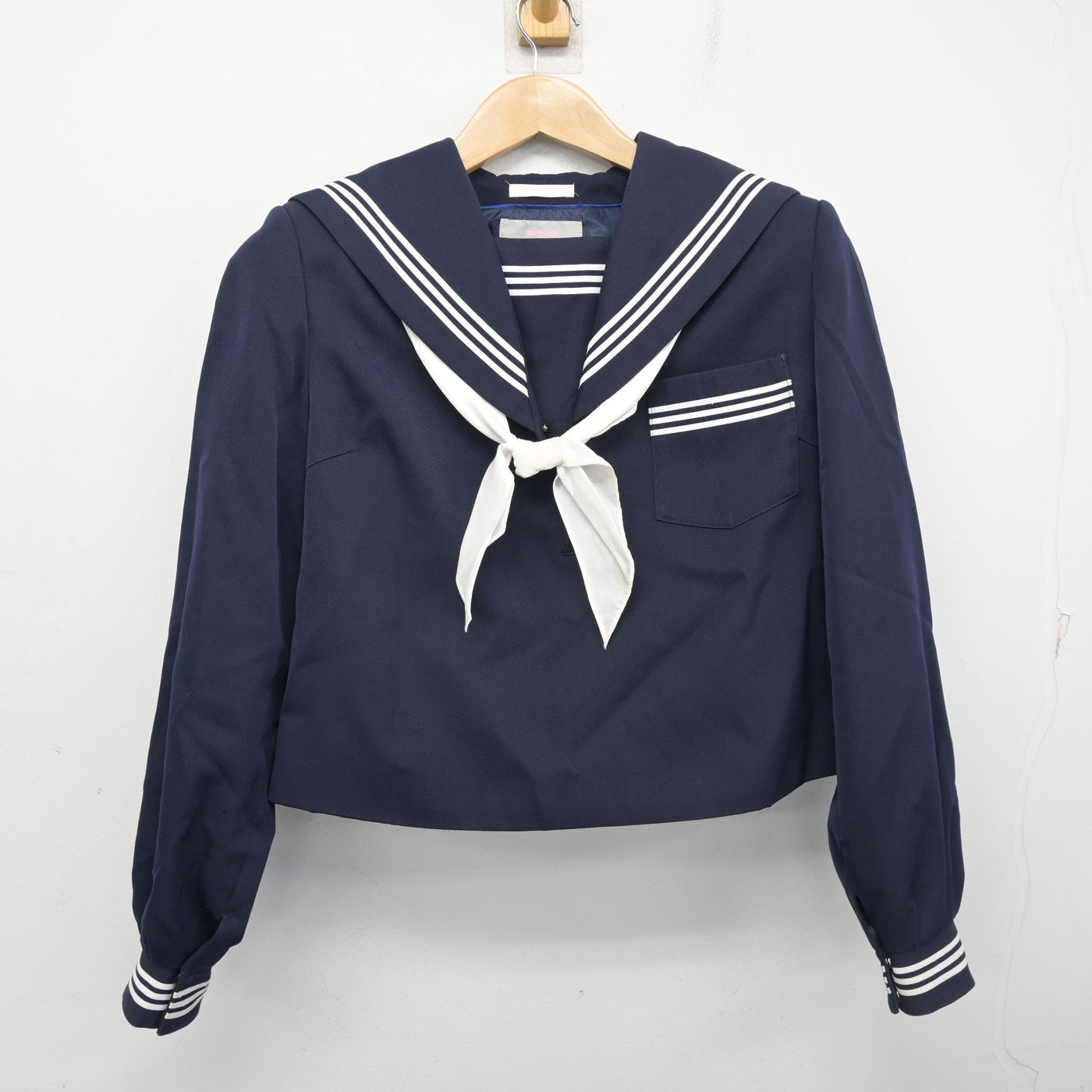 【中古】山口県 柳井高等学校 女子制服 3点 (セーラー服・スカート) sf103617