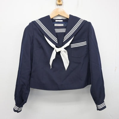 【中古】山口県 柳井高等学校 女子制服 3点 (セーラー服・スカート) sf103617