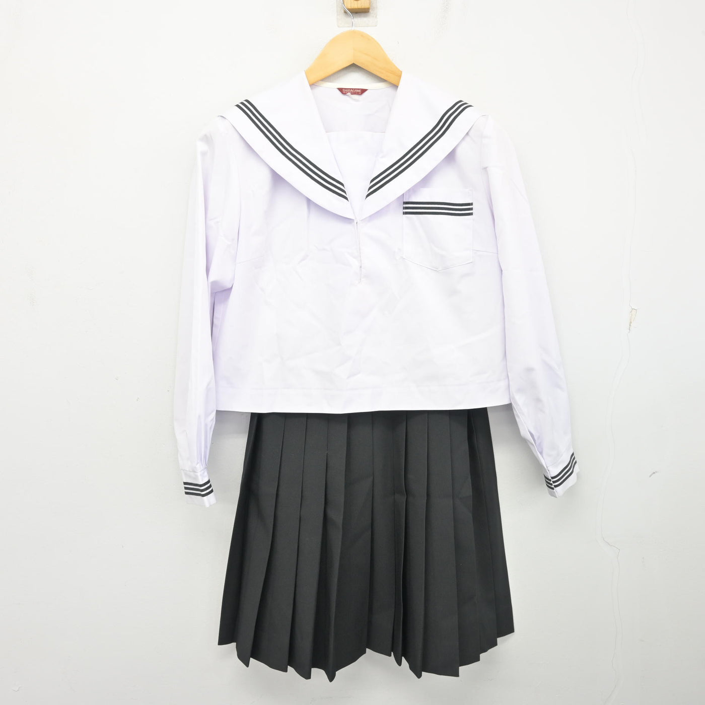 【中古】山口県 柳井高等学校 女子制服 2点 (セーラー服・スカート) sf103619