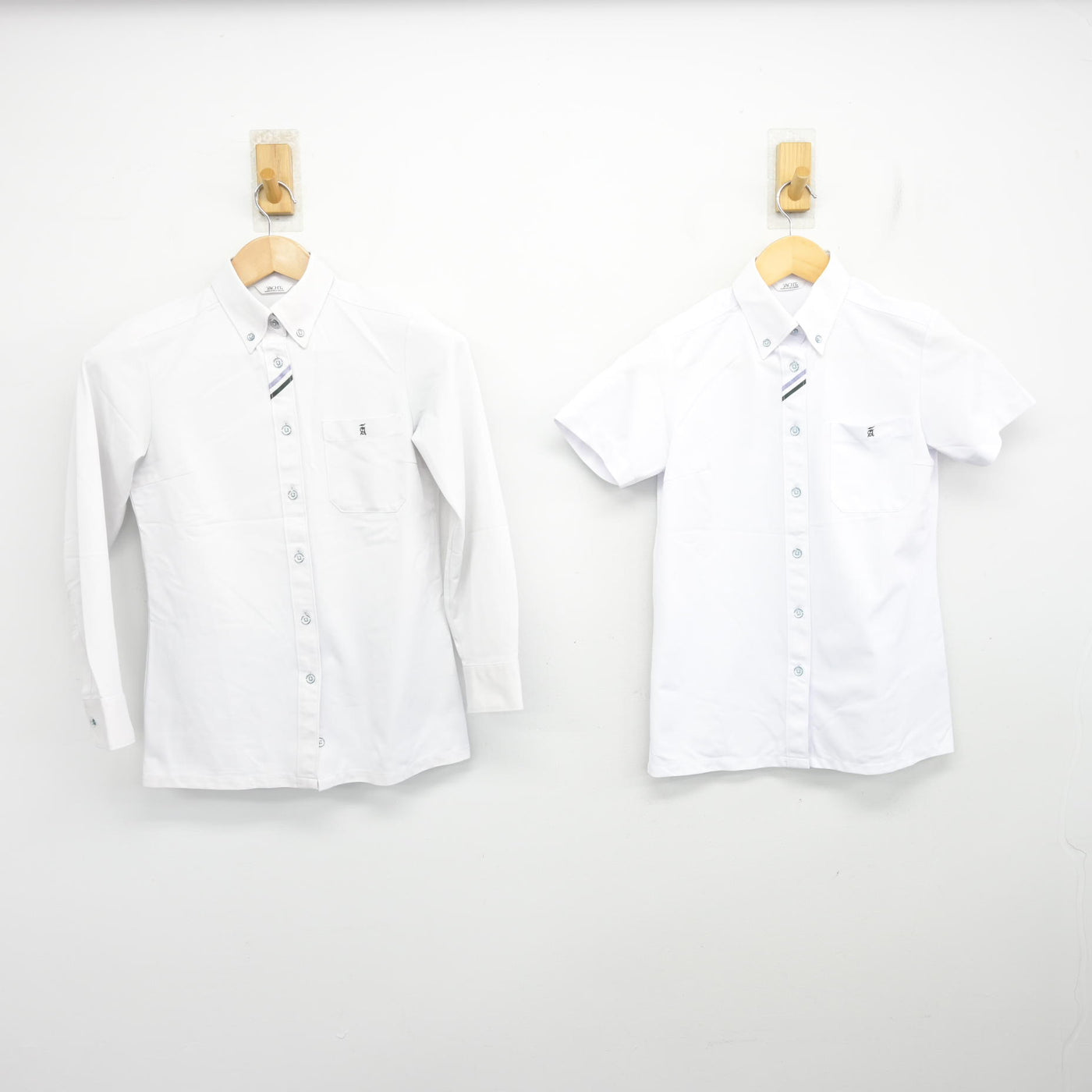 【中古】福岡県 青葉中学校 女子制服 2点 (シャツ・シャツ) sf103621