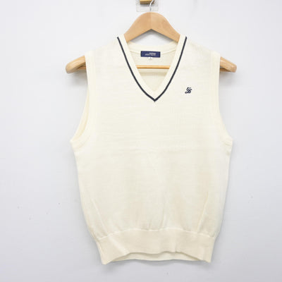 【中古】愛知県 清林館高等学校 女子制服 2点 (ニット・ニットベスト) sf103629