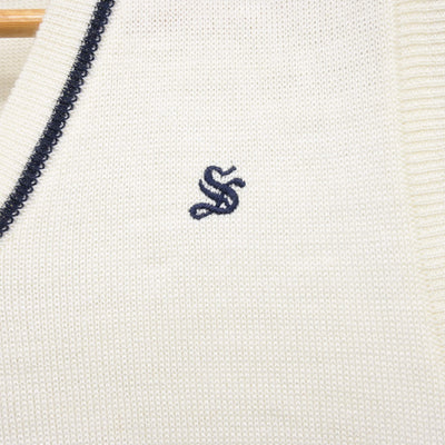 【中古】愛知県 清林館高等学校 女子制服 2点 (ニット・ニットベスト) sf103629