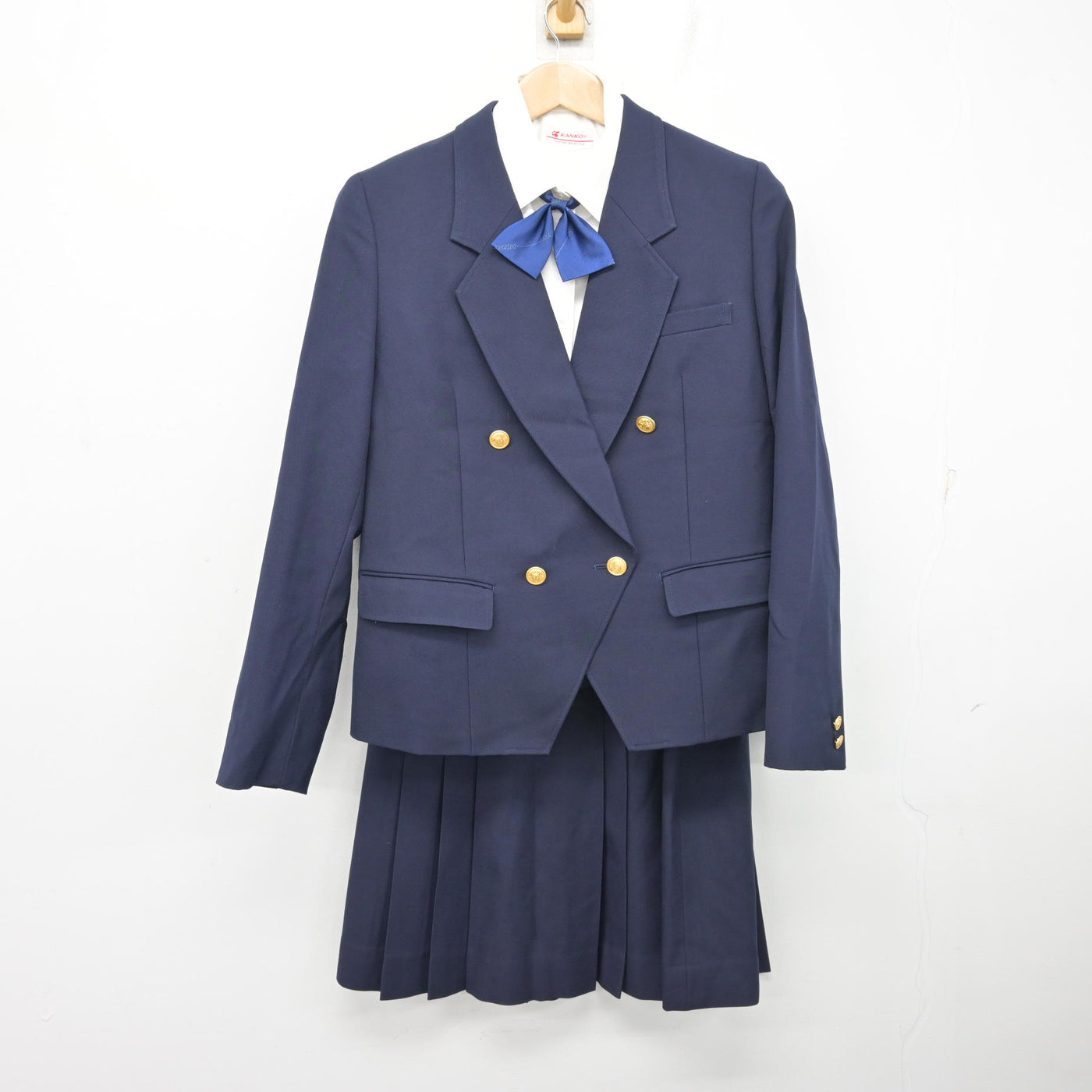 【中古】香川県 高松商業高等学校 女子制服 6点 (ブレザー・ベスト・シャツ・スカート) sf103634