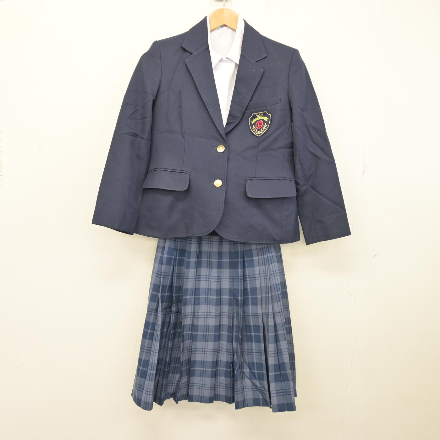 【中古】埼玉県 大井中学校 女子制服 3点 (ブレザー・シャツ・スカート) sf103640