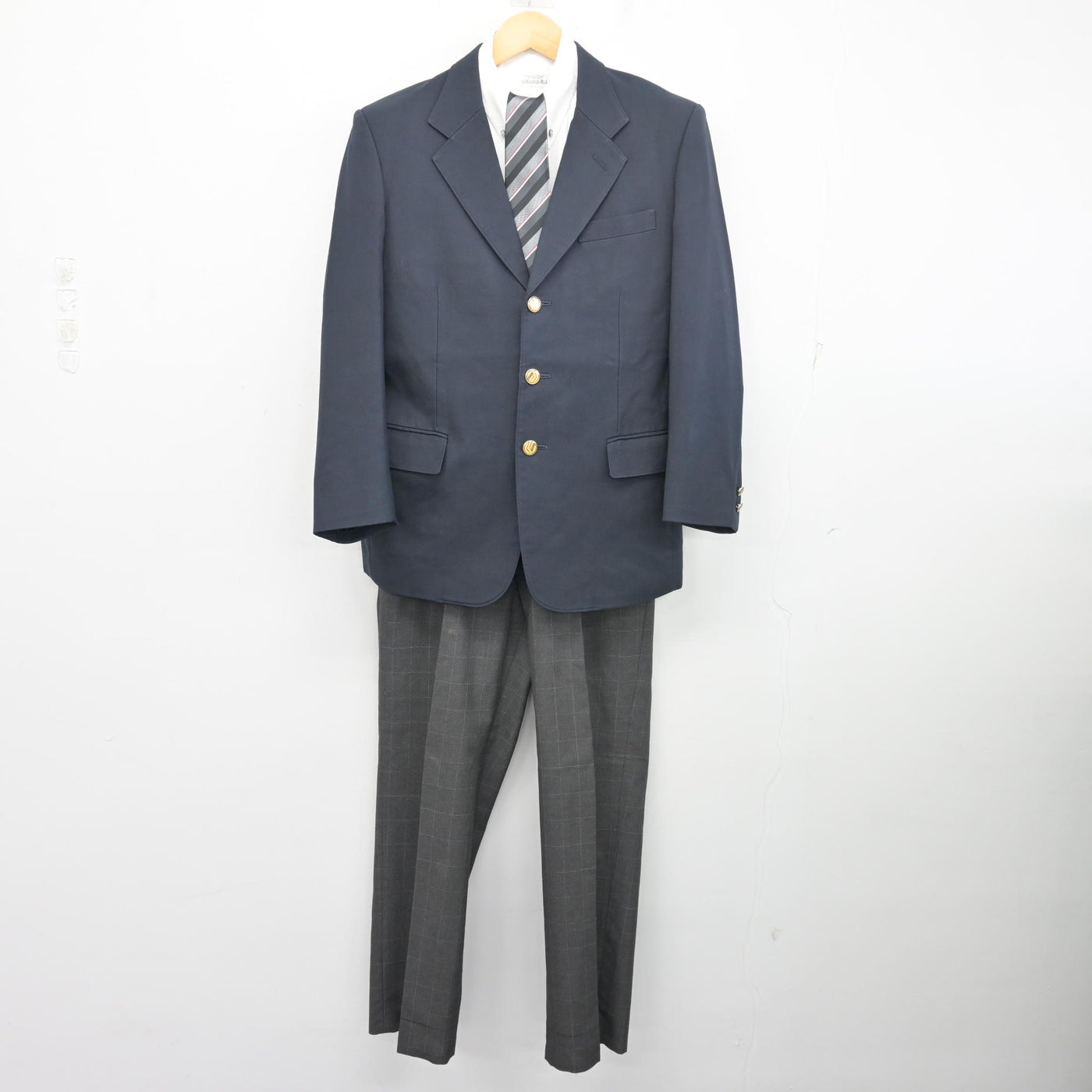 【中古】東京都 日本工業大学駒場中学校 男子制服 4点 (ブレザー・シャツ・ズボン) sf103664