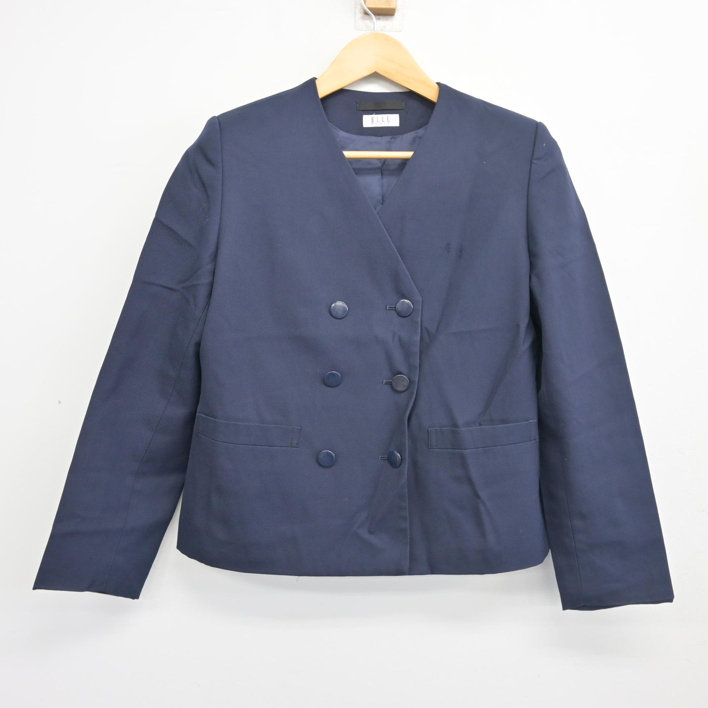 【中古】茨城県 水戸第四中学校 女子制服 2点 (ブレザー・ジャンパースカート) sf103668