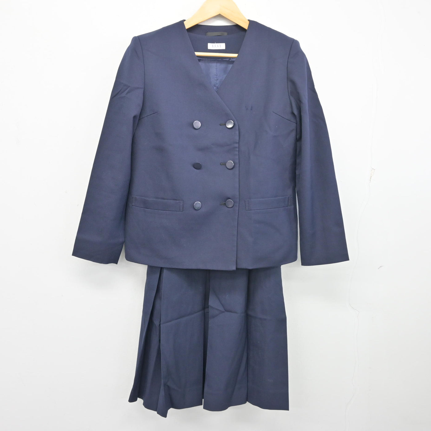 【中古】茨城県 水戸第四中学校 女子制服 2点 (ブレザー・ジャンパースカート) sf103669