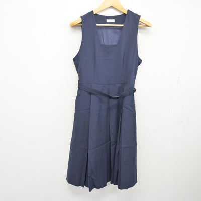 【中古】茨城県 水戸第四中学校 女子制服 2点 (ブレザー・ジャンパースカート) sf103669