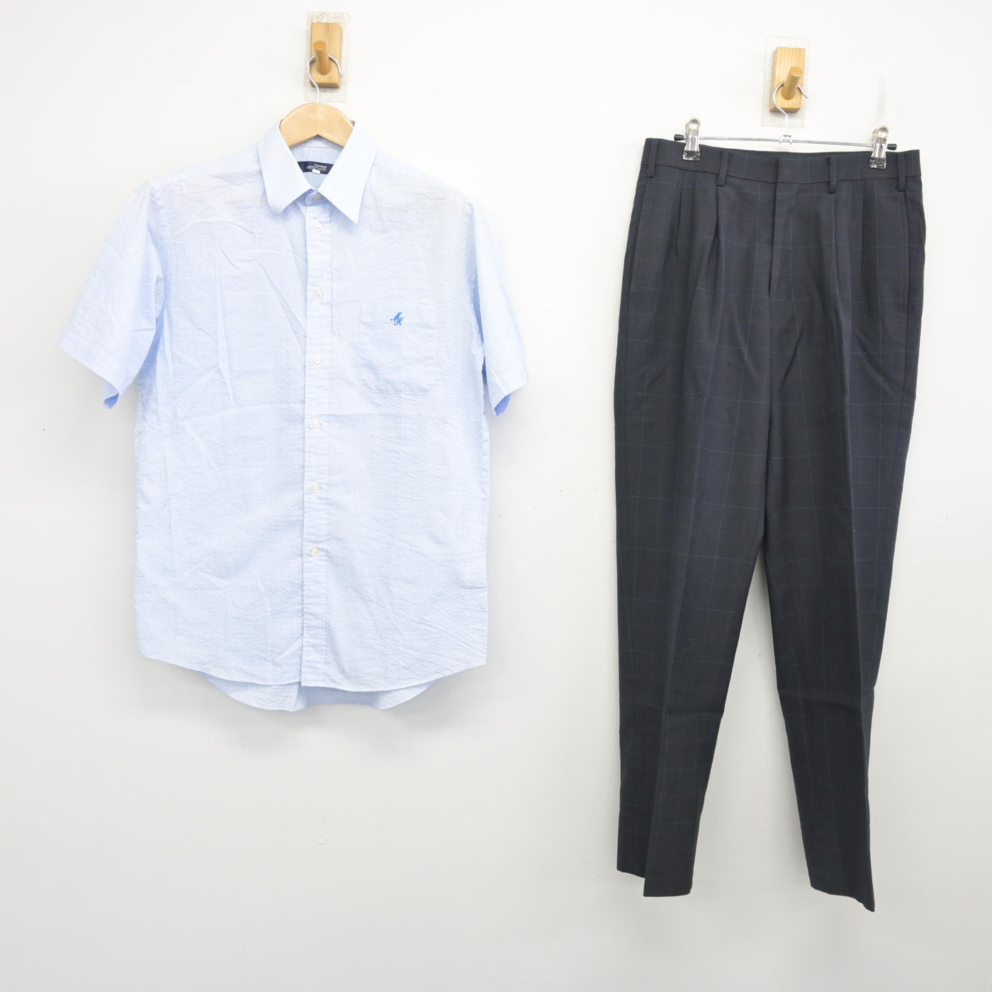 【中古】茨城県 水戸葵陵高等学校 男子制服 3点 (シャツ・ズボン) sf103671