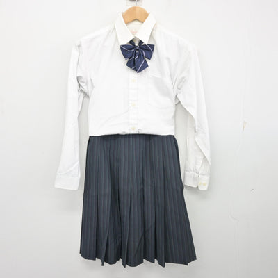 【中古】大阪府 大阪薫英女学院高等学校 女子制服 4点 (ブレザー・シャツ・スカート) sf103689