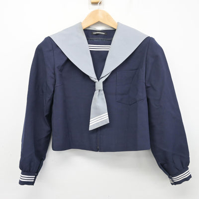【中古】大分県 城東中学校 女子制服 3点 (セーラー服・スカート) sf103691
