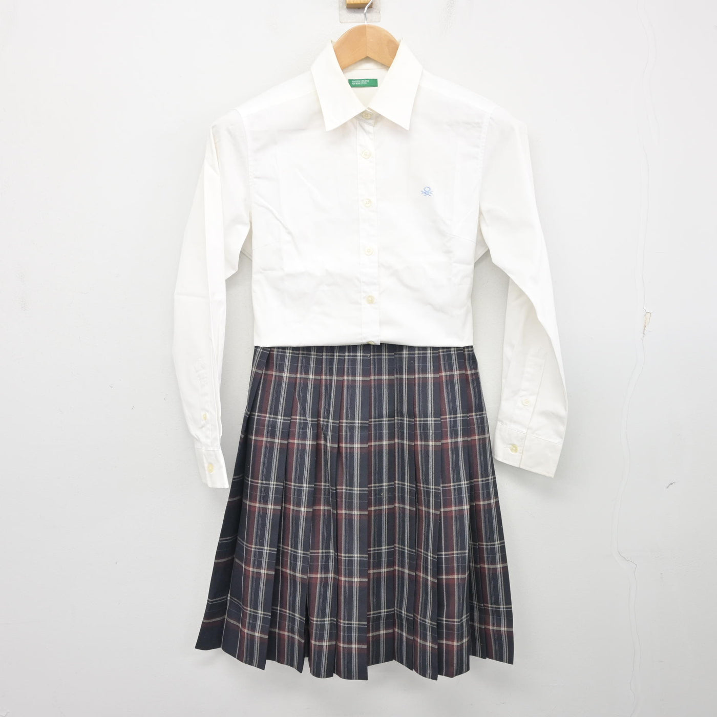 【中古】大分県 大分国際情報高等学校 女子制服 4点 (ブレザー・シャツ・スカート) sf103693