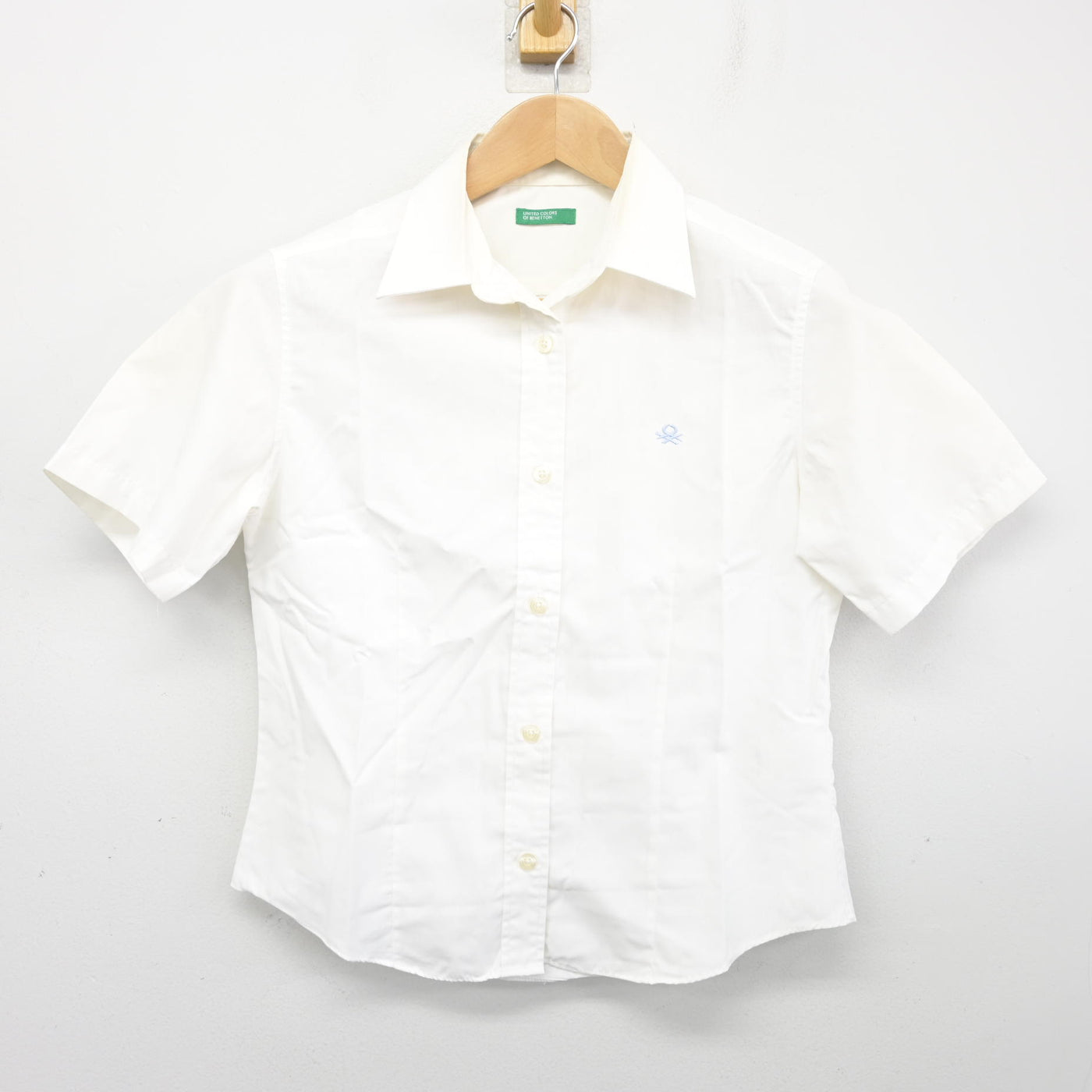 【中古】大分県 大分国際情報高等学校 女子制服 2点 (ニットベスト・シャツ) sf103696