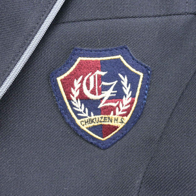 【中古】福岡県 筑前高等学校 女子制服 1点 (ブレザー) sf103701