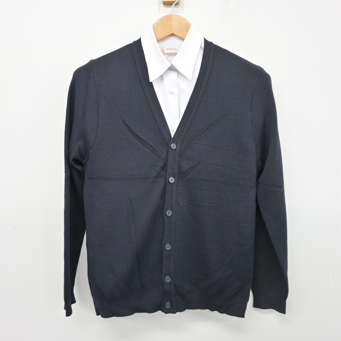 【中古】愛知県 大和中学校 女子制服 2点 (ニット・シャツ) sf103709