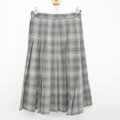 【中古】埼玉県 淑徳与野高等学校 女子制服 2点 (ニットベスト・スカート) sf103713