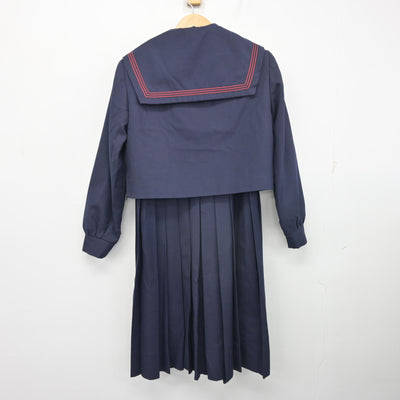 【中古】福岡県 青葉中学校/旧制服 女子制服 3点 (セーラー服・ジャンパースカート) sf103719
