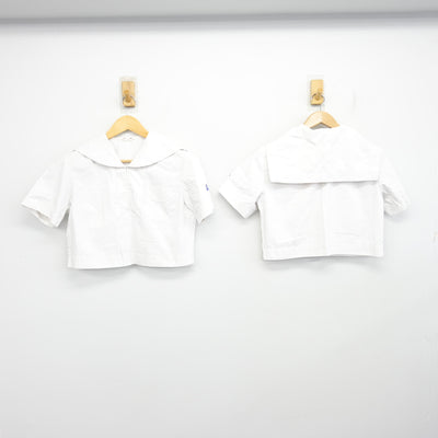 【中古】福岡県 香椎高等学校 女子制服 4点 (セーラー服・スカート) sf103724