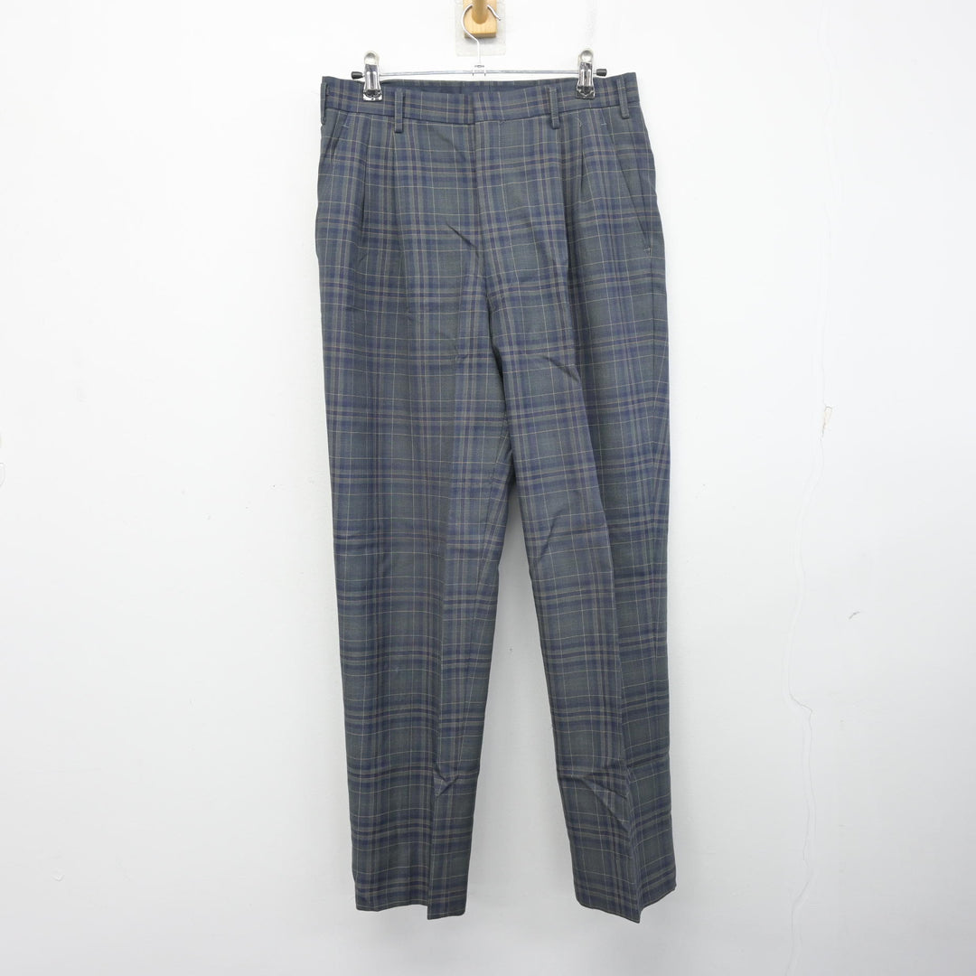 中古】茨城県 つくば工科高等学校 男子制服 4点 (ブレザー・ズボン