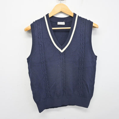 【中古】群馬県 前橋育英高等学校 女子制服 2点 (ニットベスト・スカート) sf103731