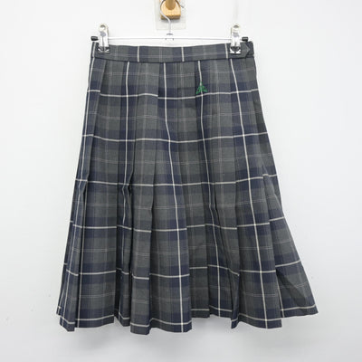 【中古】群馬県 前橋育英高等学校 女子制服 2点 (ニットベスト・スカート) sf103731