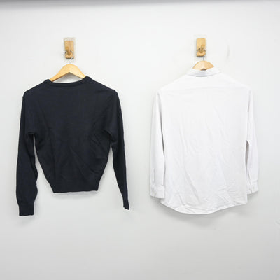 【中古】岡山県 御南中学校 女子制服 2点 (ニット・シャツ) sf103736