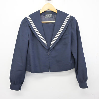 【中古】福岡県 木屋瀬中学校 女子制服 2点 (セーラー服・ジャンパースカート) sf103746