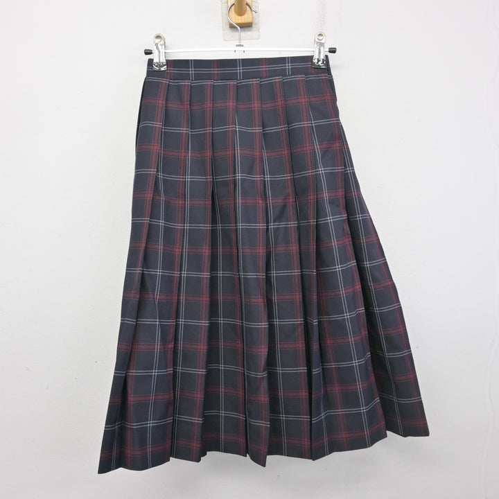 中古】福岡県 湯川中学校 女子制服 3点 (ブレザー・スカート) sf103747 