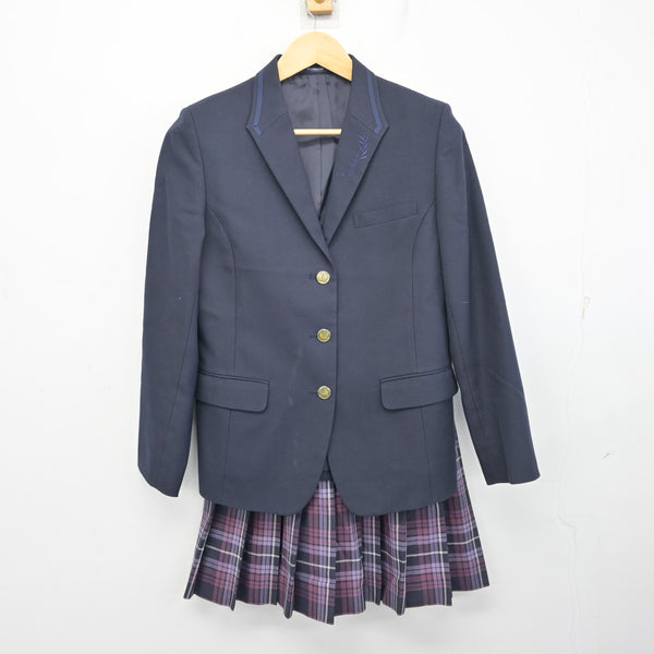 倉敷翠松高校　ブレザー　ブラウス　ネクタイ 中古】岡山県 倉敷翠松高等学校/旧制服 女子制服 2点 (ブレザー