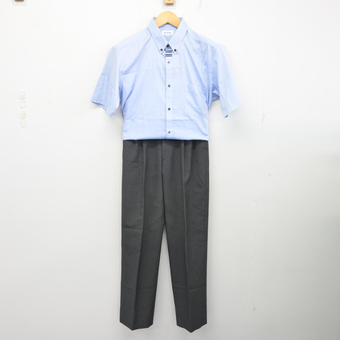 【中古】岡山県 倉敷古城池高等学校 男子制服 3点 (シャツ・ズボン) sf103765