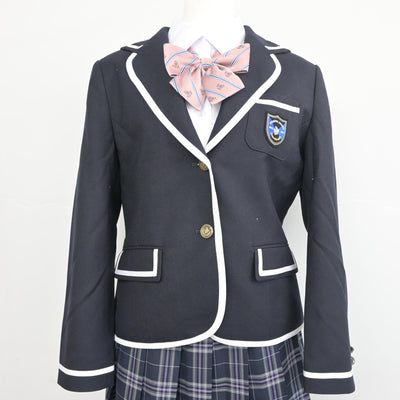 【中古】 N高等学校 女子制服 5点 (ブレザー・シャツ・スカート) sf103770