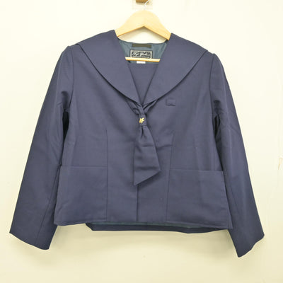 【中古】福島県 伊達中学校 女子制服 4点 (セーラー服・ブラウス・スカート) sf103771
