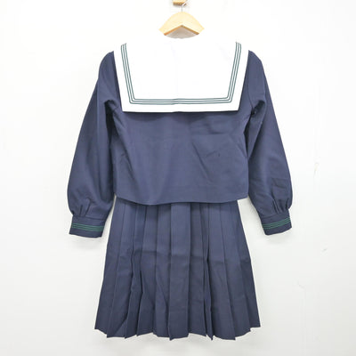 【中古】大阪府 住吉中学校 女子制服 2点 (セーラー服・スカート) sf103775