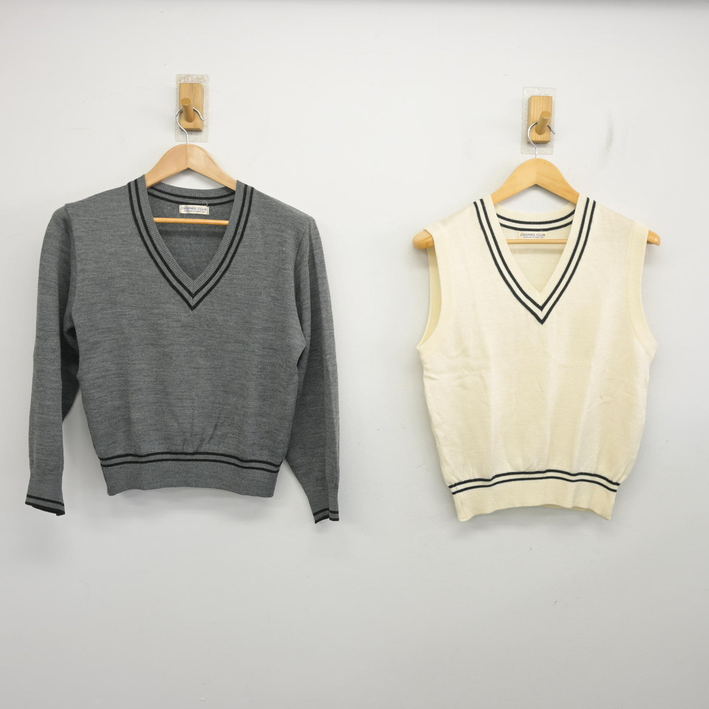 【中古】大阪府 旭高等学校 女子制服 2点 (ニット・ニットベスト) sf103782