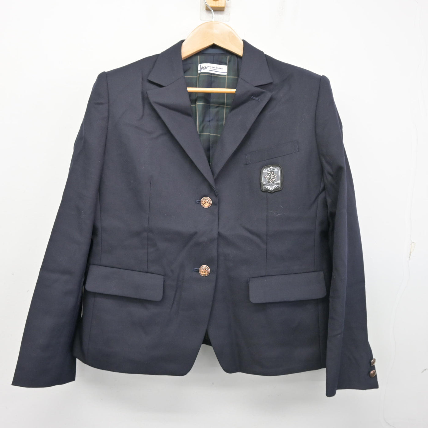 【中古】熊本県 玉名女子高等学校 女子制服 4点 (ブレザー・シャツ・スカート) sf103783