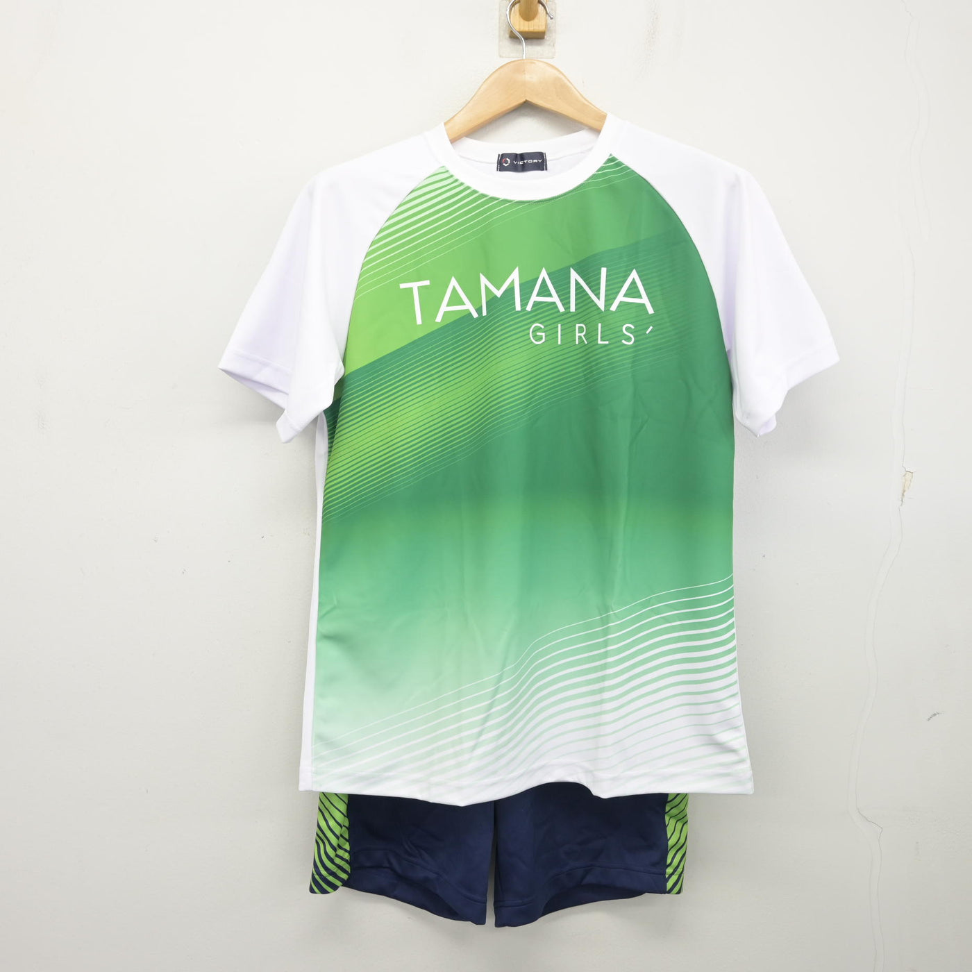 【中古】熊本県 玉名女子高等学校 女子制服 2点 (体操服 上・体操服 下) sf103788