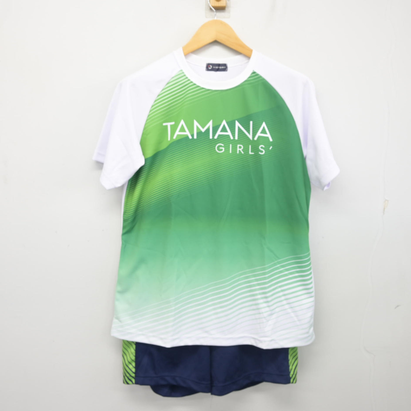 【中古】熊本県 玉名女子高等学校 女子制服 2点 (体操服 上・体操服 下) sf103789