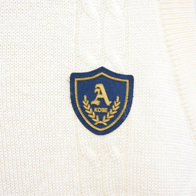 【中古】兵庫県 有野北中学校 女子制服 2点 (ニットベスト・シャツ) sf103792