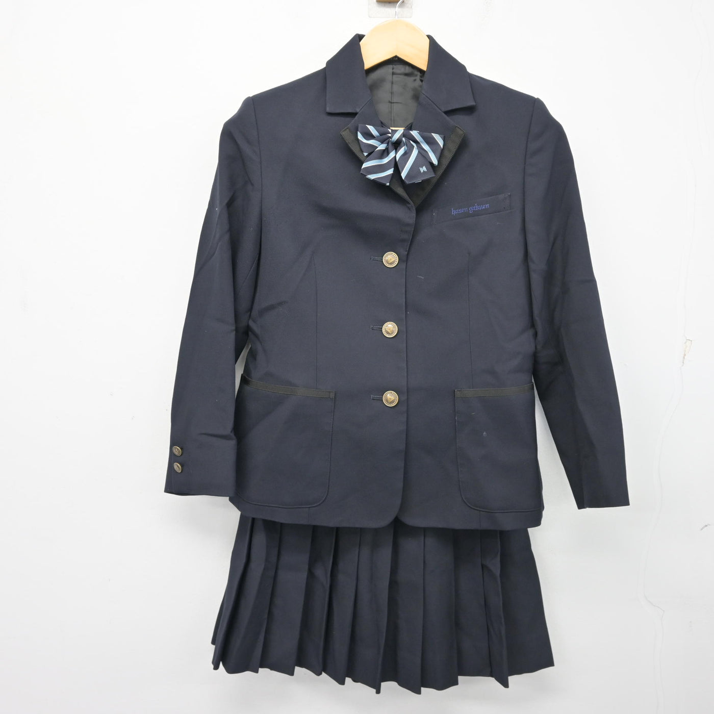 【中古】東京都 宝仙学園順天堂大学系属理数インター高等学校 女子制服 4点 (ブレザー・スカート・スカート) sf103808