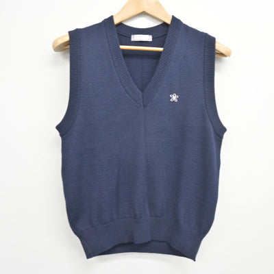 【中古】大阪府 近畿大学附属高等学校 男子制服 2点 (ニットベスト・シャツ) sf103826