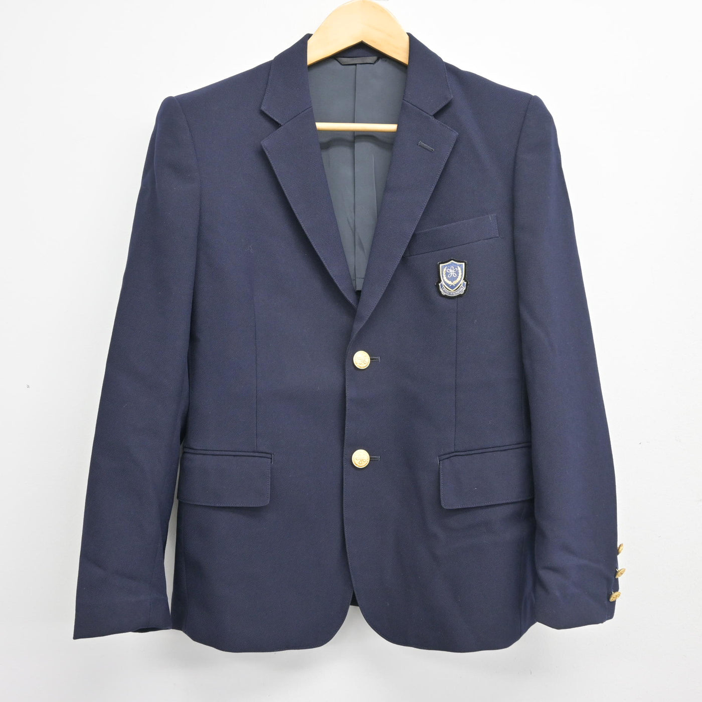 【中古】大阪府 近畿大学附属高等学校 男子制服 2点 (ブレザー・シャツ) sf103828