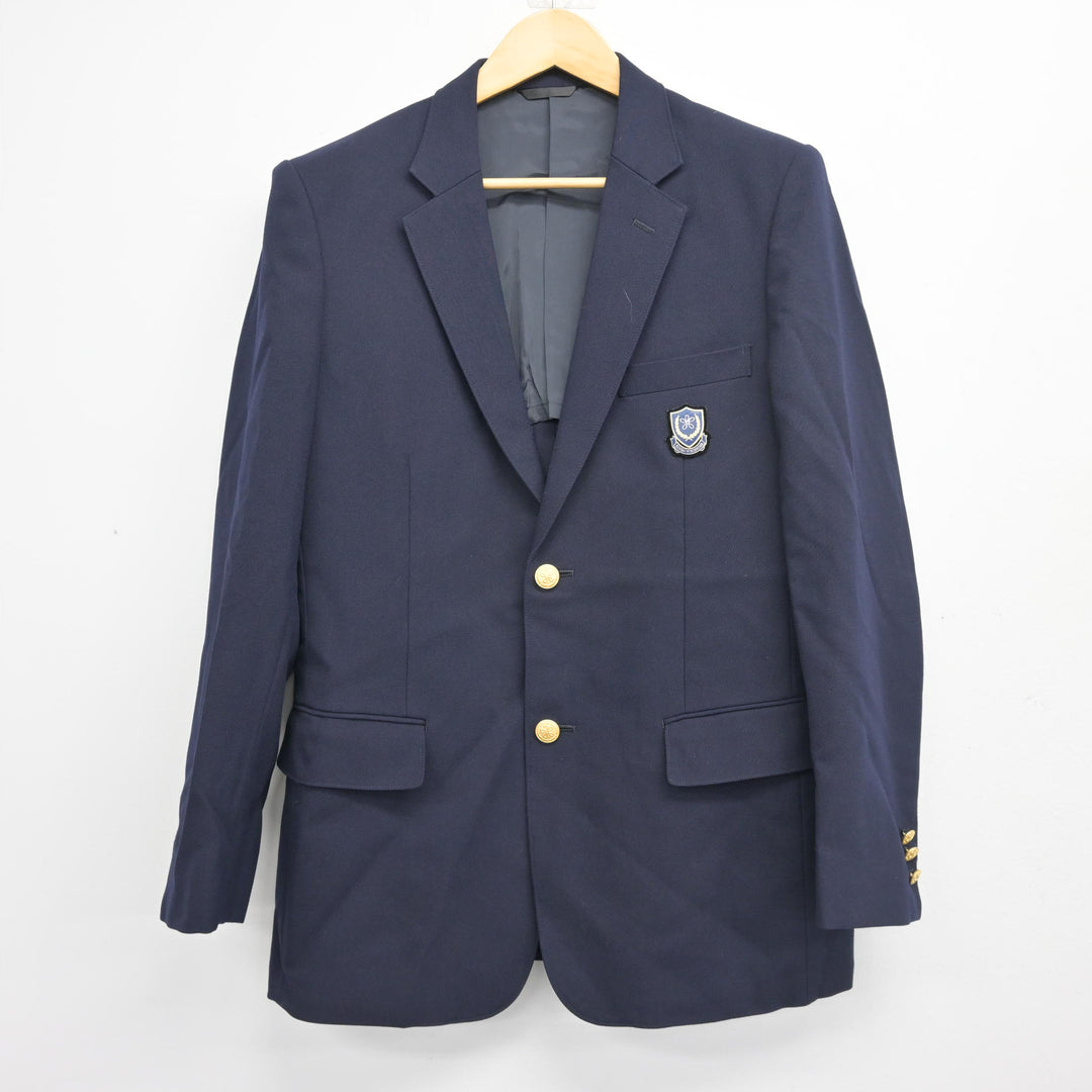 中古】大阪府 近畿大学附属高等学校 男子制服 4点 (ブレザー・シャツ