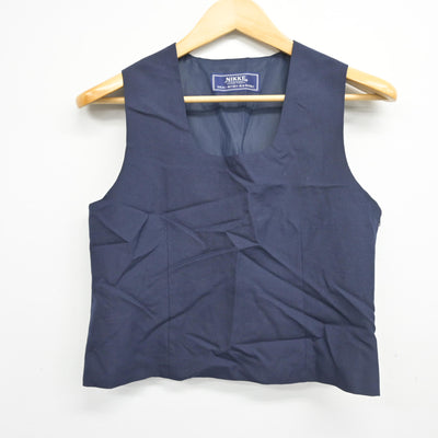 【中古】東京都 目黒区立第七中学校 女子制服 2点 (ベスト・スカート) sf103831