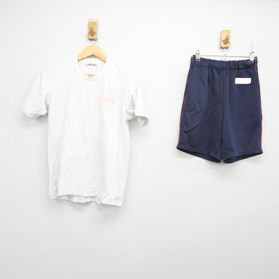 【中古】東京都 目黒区立第七中学校 女子制服 2点 (体操服 上・体操服 下) sf103833