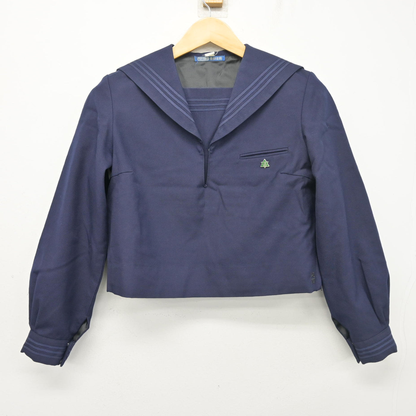 【中古】兵庫県 兵庫県立西宮高等学校 女子制服 3点 (セーラー服・ジャンパースカート) sf103840