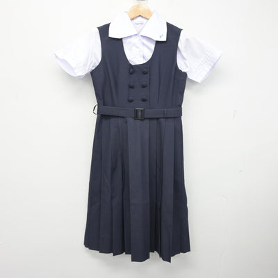 【中古】兵庫県 兵庫県立西宮高等学校 女子制服 3点 (シャツ・シャツ・ジャンパースカート) sf103842