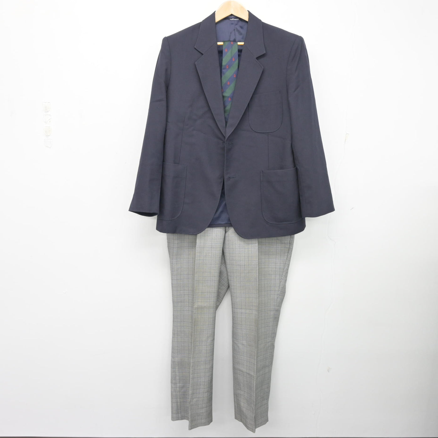 【中古】兵庫県 山手台中学校 男子制服 4点 (ブレザー・ズボン) sf103845