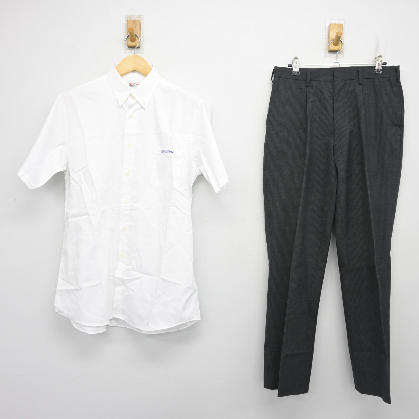 【中古】大阪府 常翔啓光学園高等学校 男子制服 2点 (シャツ・ズボン) sf103850