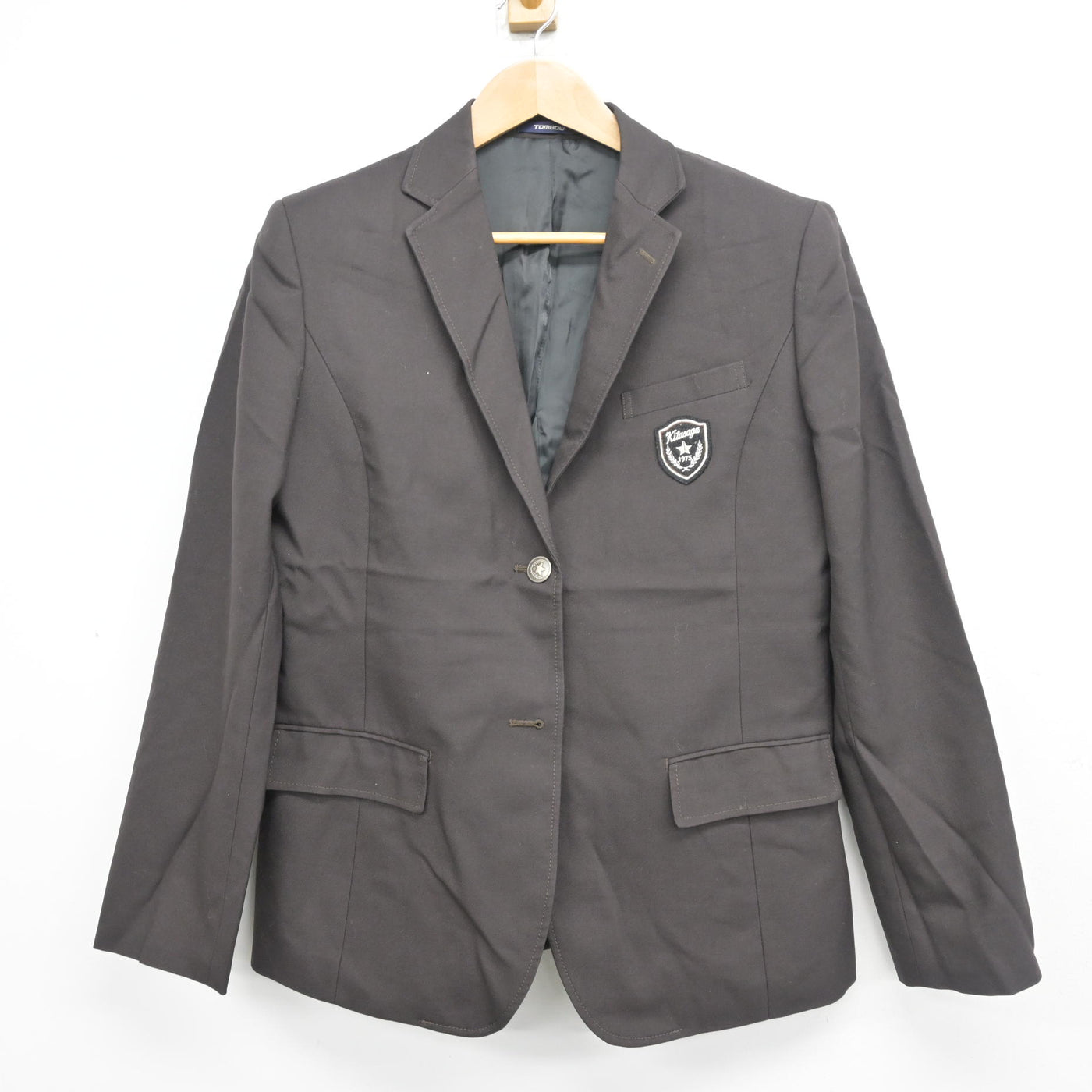 【中古】京都府 北嵯峨高等学校 女子制服 2点 (ブレザー・ニット) sf103857