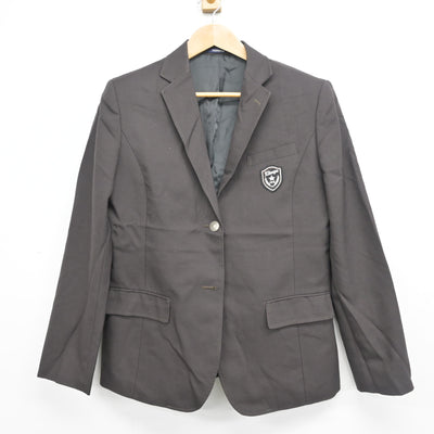 【中古】京都府 北嵯峨高等学校 女子制服 2点 (ブレザー・ニット) sf103857